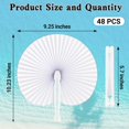 thumbnail image 2 of Ventilador plegable decorativo Helimoto, papel blanco, 48 unidades, 2 of 7