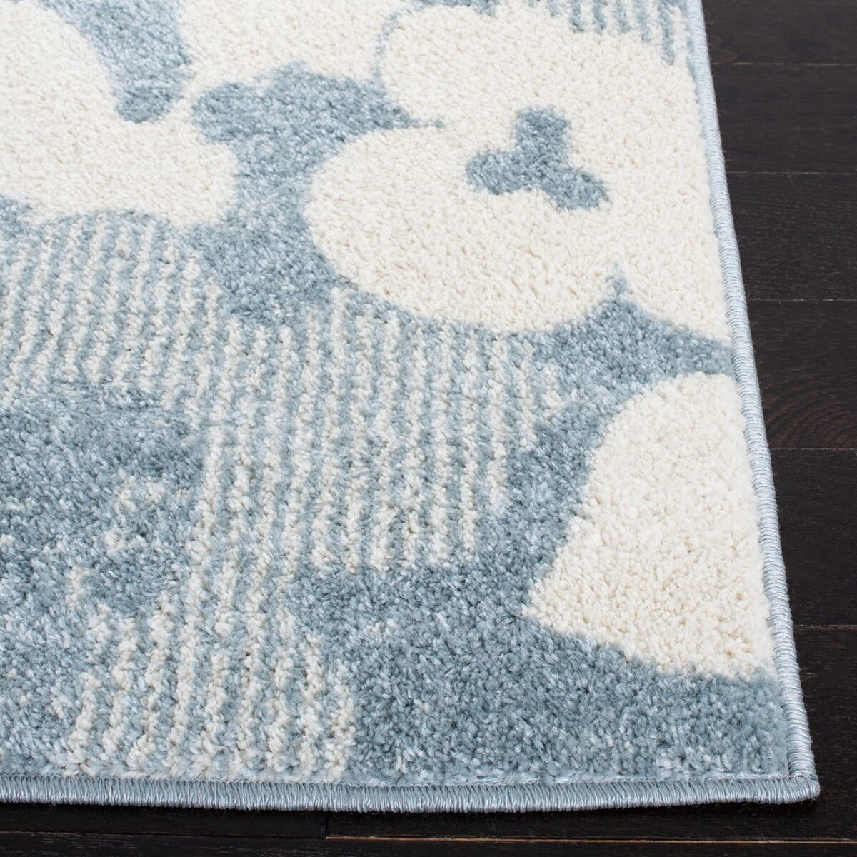 SAFAVIEH Adirondack Hortense Floral Area Rug, Grey/Ivory, 4'5" x 6'5"