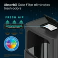 thumbnail image 6 of iTouchless 18 Gallon Rectangular Dual Side Entry Stainless Steel Trash Can with Wheels & Odor Filter, 6 of 7
