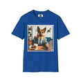 thumbnail image 3 of German Shepherd Dog "A Day at the Office" Unisex Softstyle T-Shirt, 3 of 10