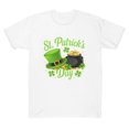 thumbnail image 4 of Ailaofu T-Shirt Amusant à Imprimé de Trèfle pour la Saint-Patrick pour Femmes, T-Shirt d'Été Décontracté à Manches Courtes et Col Rond, 4 of 5