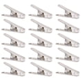 thumbnail image 1 of 24 pinzas multifuncionales de acero inoxidable para colgar ropa (acero inoxidable + pieza blanca), 1 of 7