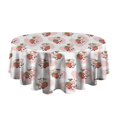 thumbnail image 5 of Pink Cow Strawberry Pattern Round Tablecloth 60"x60",Wrinkle Wipeable Table Cloth for Kitchen Dining Room Picnic Patio Party, 5 of 6