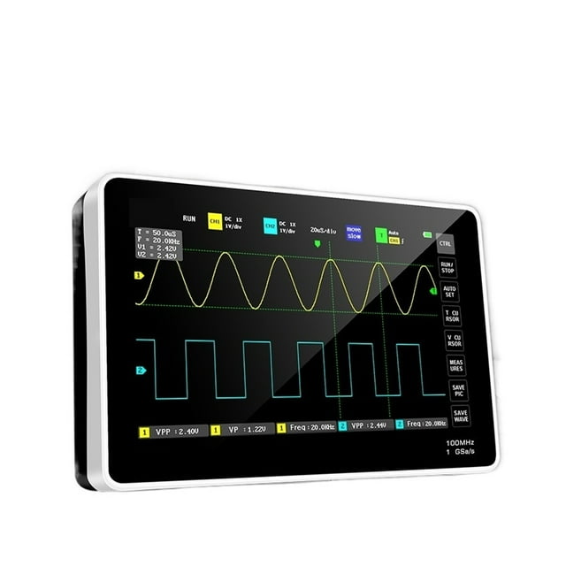 1013D Digital Tablet Oscilloscope Dual Channel 100M Bandwidth 1GS Sampling Rate Mini Tablet Digital Oscilloscope ,Professional Designed