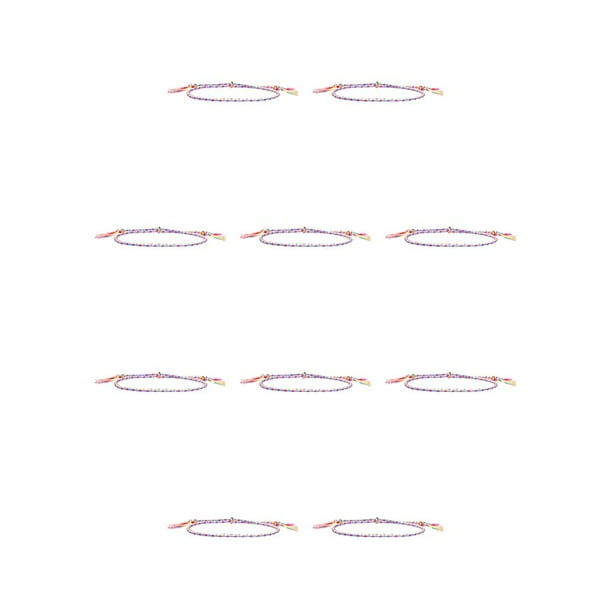 Accesorio de decoración de moda Sonducket Pulseras de Hilo 10piezas tipo 7
