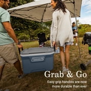 Coleman 52 qt Hard Sized Cooler / Ice Chest, 316 Series, Lakeside Blue