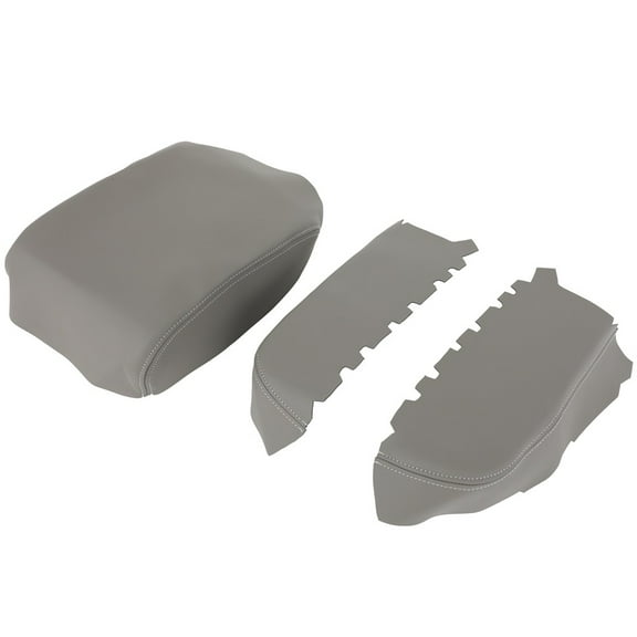 SCITOO Car Center Console Cover Leather Fit for 2009-2015 for Honda for pilot Gray Center Console Lid Armrest Cover Skin