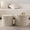 Beige+Cream, variant on Modern wave stripe side end table set of 2 in beige white for living room saves space