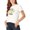 White, variant on WRANGLER Womens White Logo Graphic Short Sleeve Crew Neck T-Shirt S