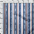 thumbnail image 2 of oneOone Cotton Cambric Medium Blue Fabric Stripe Ikat Dress Material Fabric Print Fabric By The Yard 56 Inch Wide, 2 of 4