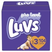 Luvs Pro Level Leak Protection Diapers Size 3 104 Count
