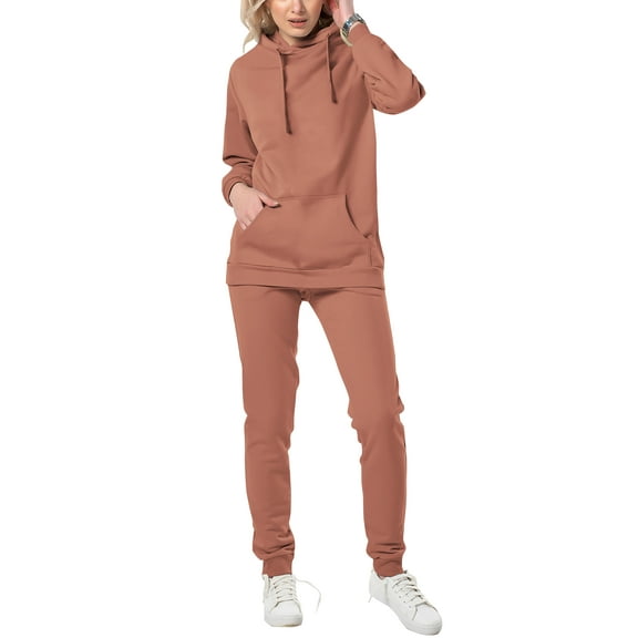 Ma Croix Womens Premium French Terry Pullover Hoodie and Jogger Sweatpants Set Tracksuit