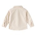 thumbnail image 7 of OJSFQUFP Boys' Long Sleeved Shirt Jacket Spring and Fall Clothing Baby Corduroy Lapel Top, 7 of 7