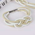 thumbnail image 5 of VEGCOO Decorative Weave White & Gold Curtain Tiebacks (4 Count), 5 of 6