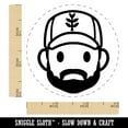 thumbnail image 2 of Occupation Farmer Cap Man Icon Self-Inking Rubber Stamp Ink Stamper - Black Ink - Small 3/4 Inch, 2 of 7