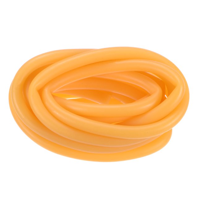 Tubo de goma de látex natural de 3 metros de longitud, manguera de tubo de goma de 5x10mm (IDxOD), amarillo