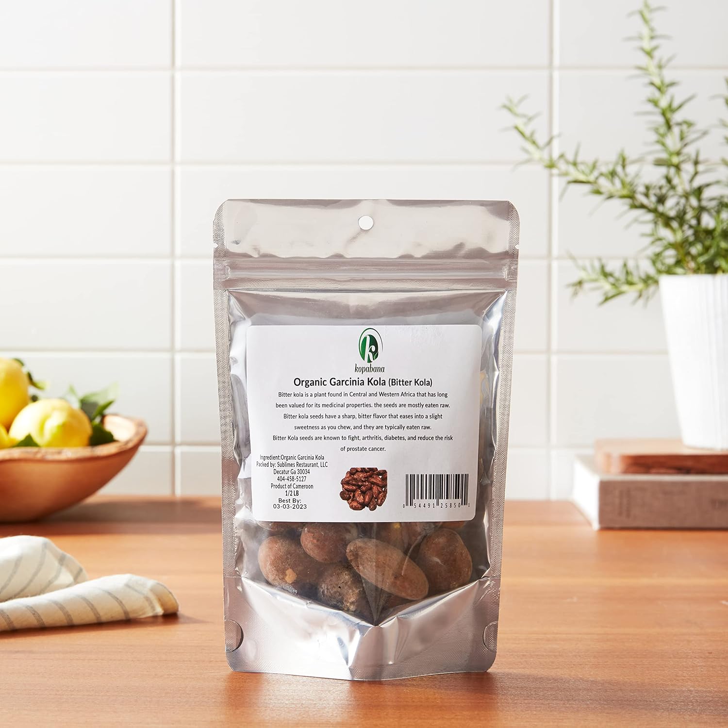 Organic Garcinia Kola/Bitter Kola Nuts 1/2LB