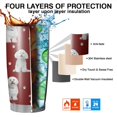 thumbnail image 7 of 20 Oz Pink Bichon Frise Coffee Tumbler Double Wall Insulated Stainless Steel Water Bottle | Metal Reusable Thermoses Flask with Cup Cap | Leak & Sweat Proof with Anti-Dust Lid, 7 of 7