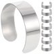 thumbnail image 4 of 8 piezas de pulseras en blanco de acero inoxidable, brazaletes, brazaletes para hacer joyas DIY, 4 of 7