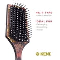 thumbnail image 6 of Kent LPB2 8.25" Small Square Paddle Cushioned Wet Dry Pro Hair Brush. Grooming, Detangling, & Smoothing Floral Print. Best Flat Everyday Men Women Brush For Curly, Thick or Thin Hair and Wigs, 6 of 6
