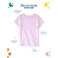 thumbnail image 5 of Garanimals Baby & Toddler Girl Cotton Short-Sleeve Solid T-Shirts, 3-Pack, 0M–6T, 5 of 9