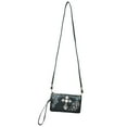 thumbnail image 2 of Zzfab Rhinestone Cross Embroidered Floral Western Cross Wallet Black, 2 of 9
