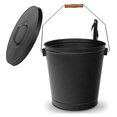 5 Gallon Bucket Fireplace W/Shovel Hold Heat Classic Home Decor Steel