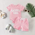thumbnail image 2 of CAUYDY Baby Girls Bodysuit Preemie Girl Short Sleeve Clothing Set Toddler Fall Winter Romper Infant Outfit 0 3 6 9 Months 1T 2T Sizes 0-3 Months,Pink, 2 of 5