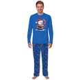 thumbnail image 3 of Snowman Hockey Matching Family Christmas Pajamas With Pet Sizes, Winter Hockey Holiday Pjs For Adults Kids And Dog, Blue, 3 of 7