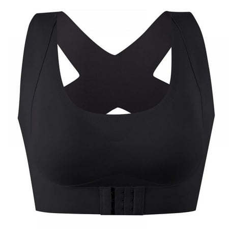 

Monfince Corrected Seamless Latex Underwear Two-in-One Gathering Adjustable Front Buckle Underwireless Bra