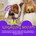 thumbnail image 2 of All For Paws Halloween No Stuffing Crinkle Dog Fetch Toy with Squeaker, Vampire Bat Firehose, 2 of 8