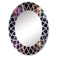thumbnail image 2 of Designart "Bold Urban Mirage in Colorful Tunnel" Architecture Round Wall Mirror - Industrial Oval Printed Decorative Oversized Mirror - Multiple Color Options, 2 of 4