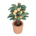 thumbnail image 5 of 1:12 Scale Miniature Bonsai Plant Potted Clay Ceramics Home Decor Mini Orange Tree Decoration for Doll Room, 5 of 12