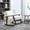 Antique White, variant on Barara King Mid Century Modern Rocking Accent Chair, Solid Wood Frame Upholstered Seat, Cozy Reading Armchair for Bedroom Sunroom Living Room, Antique White