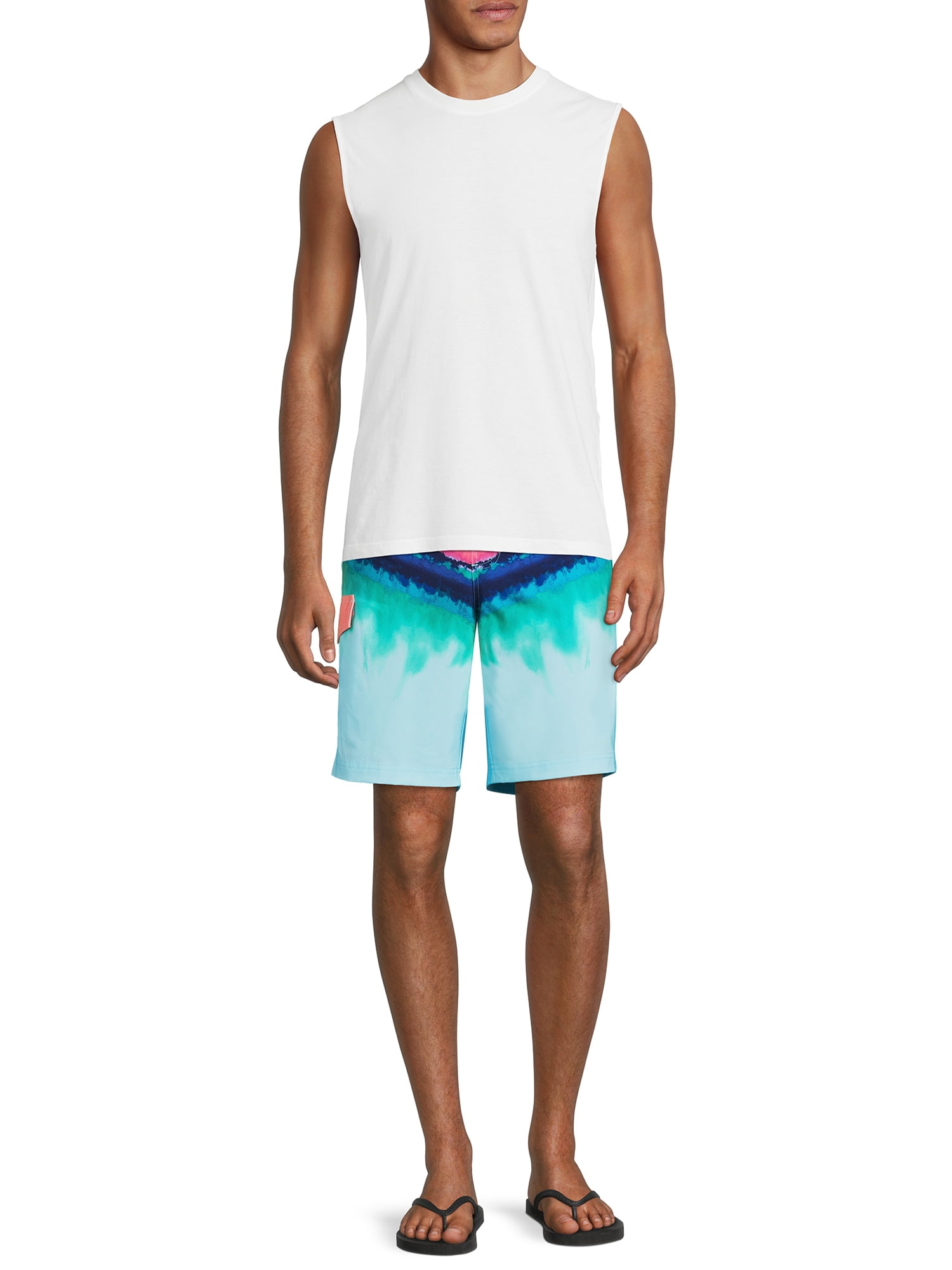 George Men's and Big Men's E-Board Swim Trunks with UPF 50+, 9" Inseam, Sizes S-3XL