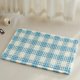 thumbnail image 1 of Alfombra de baño TYUU Waffle azul y blanca, 60 x 40 cm, absorbente, 1 of 9