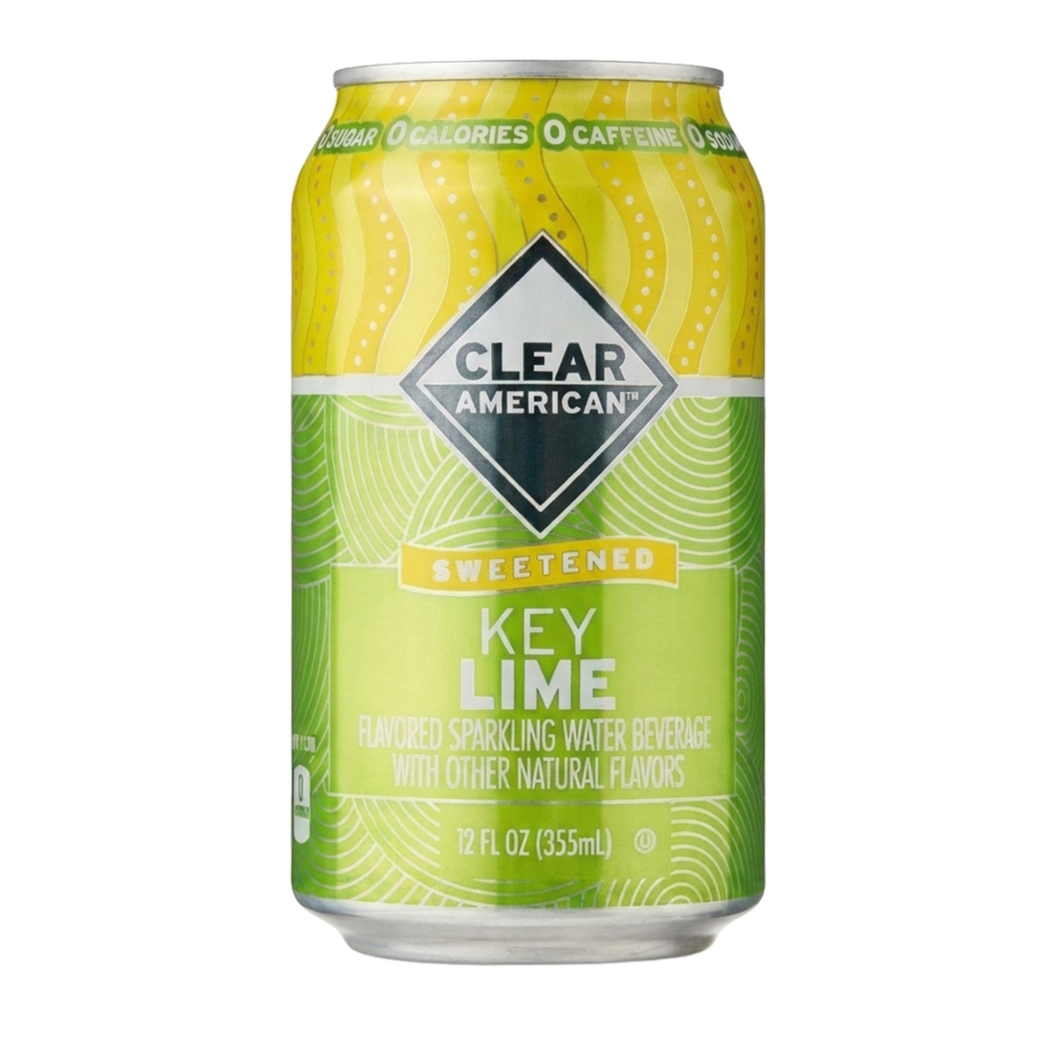 (2 pack) Clear American Key Lime Sparkling Water, 12 fl oz, 12 Count
