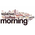 thumbnail image 2 of Morning Word Cloud Concept Wall Decal Wallmonkeys Peel and Stick Business Graphics (24 in W x 16 in H) WM503000, 2 of 4