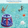 Inflatable Floating Swimming Pool Game Set Red&blue Large 3-in-1 ...