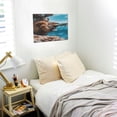 thumbnail image 5 of Balery Ice Blue Coastal Lion Pattern Canvas Decorative Picture – 30x40in Premium Wall Art, Modern Canvas Print for Home Decor（Horizontal）, 5 of 6