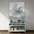 thumbnail image 4 of Vertuu Design Flor Azul Small Hand Painted Canvas in White/Silver, 4 of 4