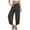 Dark Gray, variant on Sakmal Cropped Women's Capri Palazzo Pants Boho Wide Leg Pants Business Casual Solid Fashion Capris for Women L