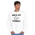 thumbnail image 5 of Funny Cute Matching Set Weird Couple Men's Big & Tall Crewneck Sweatshirt Brisco Brands 5X, 5 of 6