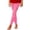 Pink, variant on PMVFHDE Stylish Printed High Waisted Leggings For Girls Comfortable Athletic Casual Wear Stretchy Pants Play Everyday Fashion Purple,5-6Years