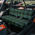 thumbnail image 3 of ZIATUBLES 2-Piece UTV Seat Covers Set, Universal Front Seat Protectors for Side by Sides, Easy Install Polyester Cover for Kawasaki Mule Use Mud Rain Resistance, Dark Green Black Plaid, 3 of 8