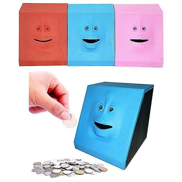 Hucha con cara bonita, caja de seguridad para dinero, alcancía, moneda eléctrica, puede comer dinero, alcancía, tienda, moneda, caja de dinero, caja fuerte creativa ShuxiuWang 8390612470325