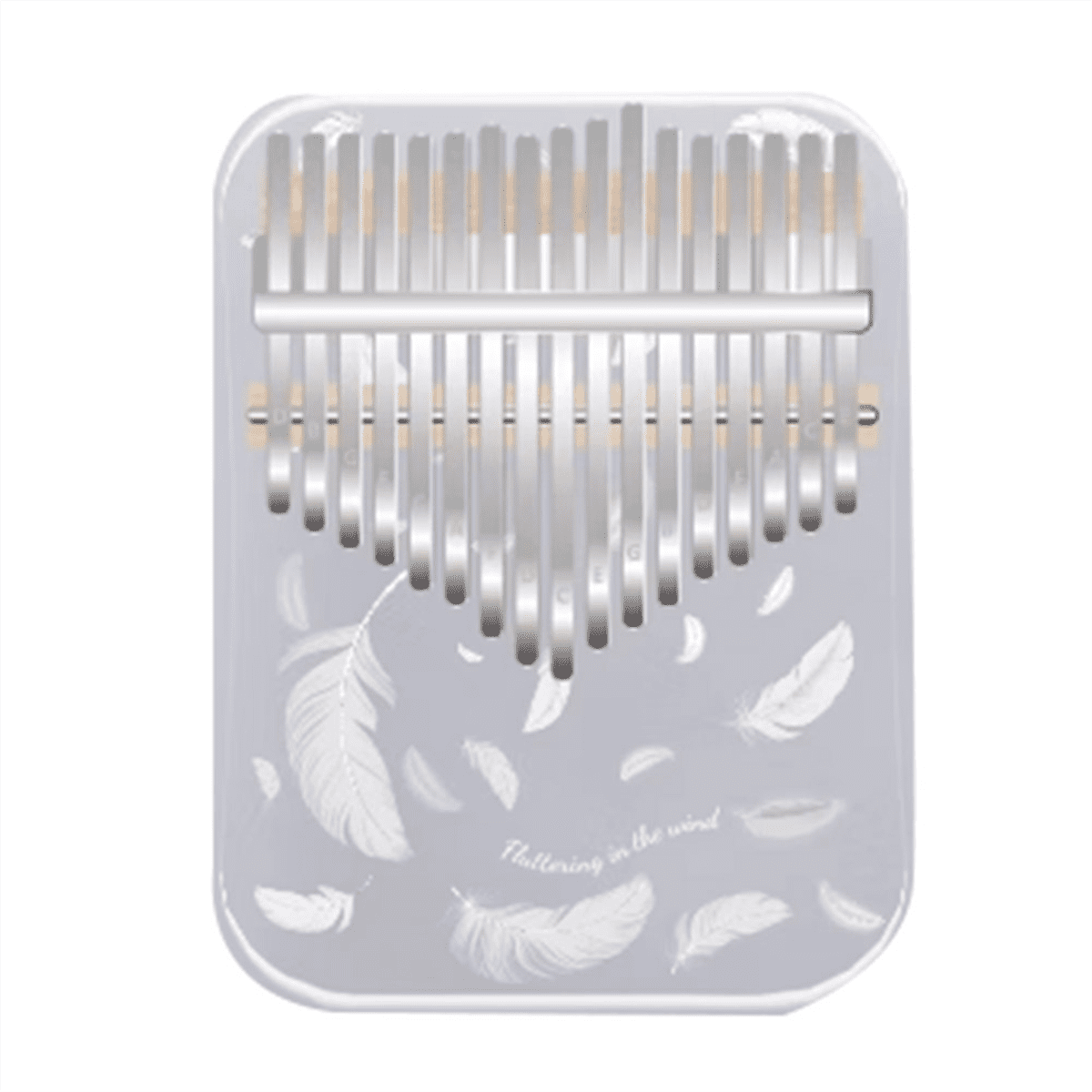 Kalimba 17 Key Professional Thumb Piano Acrylic Kalimba Thumb Piano Keyboard Musical Instrument White