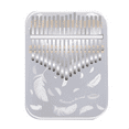 thumbnail image 2 of Kalimba 17 Key Professional Thumb Piano Acrylic Kalimba Thumb Piano Keyboard Musical Instrument White, 2 of 10