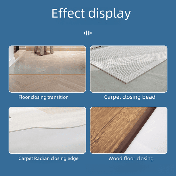 Banda de borde autoadhesiva para pisos de madera maciza, banda de borde para alfombra, fijación al suelo, línea decorativa de goma suave resistente al desgaste