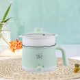 thumbnail image 1 of HLONK Electric Cooking Pot Mini Travel Cooker Multipurpose Stainless Steel 2 Gear Electric Rice Cooker Raman Cooker for Oatmeal Fry pp steamer, 1 of 8